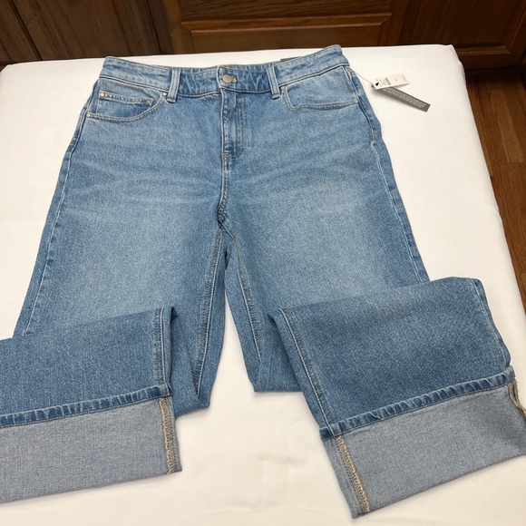 NWT Talbots Brand Straight Ankle Cuff Jeans.  Size 10. - Picture 7 of 12